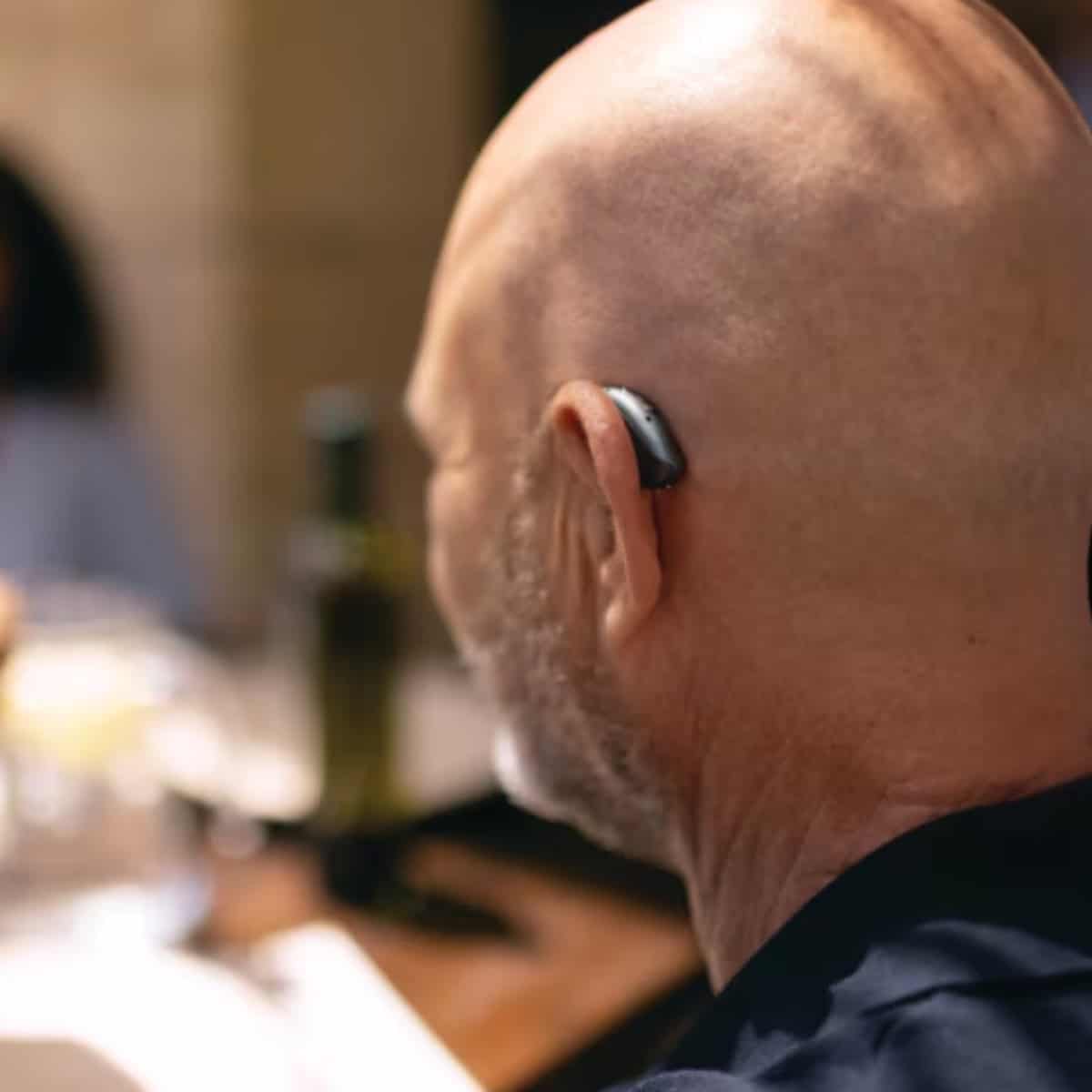 RIC digital hearing aid in use
